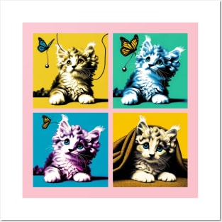 American Curl Pop Art - Cute Kitties Posters and Art